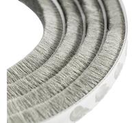 Uooom, 5 m antivento antipolvere, porta, finestra, guarnizione striscia, autoadesiva, Brush strip 9 x 13 mm