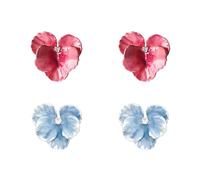 UOPJDD 2 Paia di Orecchini di Fiori, Elei Gioielli Minimalisti, Gioielli da Donna, Orecchini retrò, Accessori per Abbigliamento.