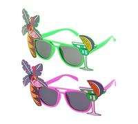 UOPJDD 2 Pezzi di Bicchieri di Cocco, Occhiali da Sole per Feste in Spiaggia, Oggetti di Scena Fotografici, Accessori per Il Costume da Festa.