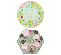 UOPJDD 2 Pezzi di Patch di Ricamo A Lettere Floreali, Sussidi da Stiro, Sussidio per Ricamo Multifunzione Creativo, Decorazione di Cucitura di Abbigliamento Fai-da-Te.