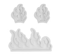 UOPJDD 3 Pezzi Stampo in Silicone A Fiamma, Stampo Creativo di Gummies, Oggetti di Cioccolato per Torta da Dessert Fai -da -Te, Riutilizzabili, Accessori da Forno da Cucina.
