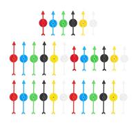 UOPJDD 30 Pezzi Rotatore di Puntatore per Gioco Freccia, Puntatore in Plastica Multicolore, Giocattoli da Gioco Rotante A Rotazione di Scacchi di Scacchi, Accessori Fai -da -Te.