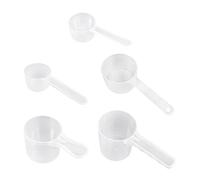 UOPJDD 5 Pezzi Cucchiaio di Misurazione in Plastica, Strumenti da Cucina, Strumenti di Misurazione della Farina, Accessori da Forno, Cucchiaio Multiuso.
