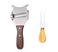 UOPJDD Coltello al Tartufo in Acciaio Inossidabile da 1 Pezzo E Coltello da Formaggio A Manico in Legno da 1 Pezzi, Utensili da Cucina, Guarnizione al Tartufo, Affettatore di Formaggio.