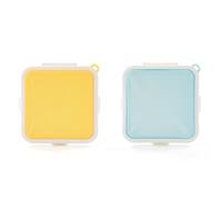 UOPJDD Scatola di Stoccaggio Sandwich al Silicone, Contenitore di Stoccaggio del Pane Multiuso Creativo, comodità All'Aperto, Scatola da Pranzo Riutilizzabile.