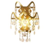 UOPYNE Applique da parete moderna in cristallo di lusso, lampada in stile europeo, con pendente in nappa, Art Déco, for camera letto, soggiorno, bagno, corridoio, cucina