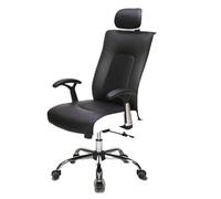UOPYNE Ergonomic Executive Office Chair Black High Back Leather Desk Chair Easy to Clean Comfortable Computer Chair for Men And Women Home Office