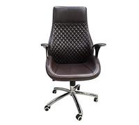UOPYNE Ergonomic High Back Swivel Office Chair for Adults Women Men - Modern Easy to Clean Leather Boss Desk Chair with Adjustable Height And Tilt Function