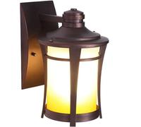 UOPYNE Exterior Waterproof Patio Lanterns Outdoor Cylindrical Wall Light Porch Sconces Wall Mounted Lighting with Glass Shades Modern E26/E27 Socket Wall Lamps for House Front Door Garage(S)