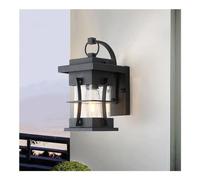 UOPYNE Exterior Waterproof Wall Sconce Outdoor Porch Wall Lantern Black Anti-Rust Wall Mount Light with Clear Glass E26/E27 Base Wall Lamp for Outside House Patio Garage Porch