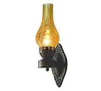 UOPYNE Modern Wall Sconce With Glass Shade Creative Vintage Candle Shape Light E26/E27 Base Lamps for Cafe Bar Balcony Entrance Bedside Bedroom Decor