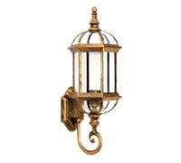 UOPYNE Retro Black Anti-Rust Wall Mount Light with Clear Glass Nordic Outdoor Light Fixtures Exterior E26/E27 Porch Sconces Wall Mounted Lighting for House Front Door Garage(Gold)