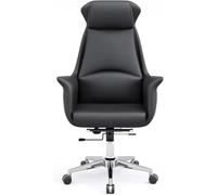 UOPYNE Sedia da ufficio ergonomica for amministrazione, sedia girevole con schienale alto, altezza regolabile con comodo supporto for la schiena, ideale for studio e ufficio domestico.(Color 4)