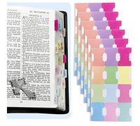 UoQo 72 schede adesive per indice, note scrivibili, schede per annotazioni su entrambi i lati, schede bibliche per donne, quaderni, documenti, documenti, classificazioni (12 colori Morandi)