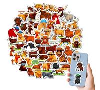 Uoqpty Adesivi a Tema Fattoria - 56 Pezzi Decorazioni Adesive Impermeabili,Adesivi Animali | per Feste Adulti Scrapbooking Natale Ringraziamento Compleanno Aula Scuola Bambini