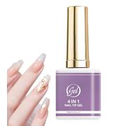 Uoqpty Colla Per Unghie Al Gel | 15ml 4 In 1 Lunga Durata - Gel Per Unghie Con Luce UV Prolungante - Per Donne, Ragazze, Adolescenti, Principianti, Uso Domestico, Salon, Festa, Manicure, Pratica,