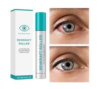 Uoqpty Crema Per Gli Occhi Con Rullo - Roller Massaggiante Occhi 8ml,Crema Idratante Per La Visione Per Lavoro Al Computer Prolungato, Cinema, Lettura, Dopo Il Lavoro, Prima Di Dormire, Viaggio