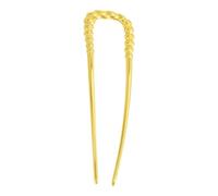 Uoqpty Forcina per capelli francese, fermagli per capelli in metallo | Forcine per capelli twist francesi a forma di U,Elegante forchetta per capelli, per acconciature da ragazza per la vita