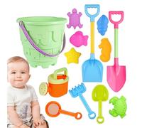 Uoqpty Giochi Di Sabbia Per Spiaggia | Gioco all'Aperto con Stampini di Animali | Set di Giocattoli con Secchiello e Pala da Sabbia,Per L'Estate, Il Compleanno, L'Inizio Della Scuola, Ragazze, Ragazzi