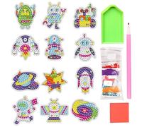 Uoqpty Pittura Con Pietre - Adesivi Di Strass Per Bambini,Attività Di Mosaico Idee Regalo Compleanno Natale Halloween
