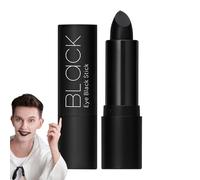 Uoqpty Rossetto nero, stick labbra nero, Balsamo di vernice nera per cosplay viso a lunga durata, Rossetto opaco impermeabile per eventi di baseball, softball e trucco di Halloween