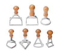 Uoqpty Stampo Per Biscotti | Strumento per Ravioli con Tagliapasta 7 Pezzi | Kit Ergonomico per Tagliare la Pasta e Preparare Impasto per Feste Compleanni e Ricorrenze