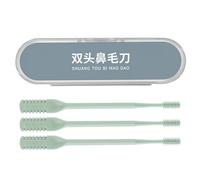 Uoqpty Tagliacapelli manuale per naso, tagliacapelli per naso - Tagliacapelli per narice in acciaio inossidabile 3X - Forbici per del naso a doppia faccia Strumento per rifinire la rasatura