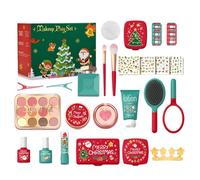 Uoqpty Trucco Finto - Set Cosmetici Giocattolo Per Il Natale Dei Più Piccoli,Kit Makeup Pretend per Scuola Materna, Bambine 3-5 Anni, Asilo, Regalo Calza Natalizia e Festa di Compleanno,Per Età 3-5