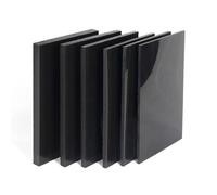 UORCXOAU 1 Pz. Pannello In Plastica Nera, Pannello In Nylon, Spessore 2 Mm/3 Mm/4 Mm/5 Mm/6 Mm/8 Mm/10 Mm, Materiale For Modelli Fai Da Te, Parti Del Materiale(Thickness 4mm,100x100mm)