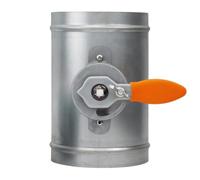 UORCXOAU Pipe Sealing Switch 300mm Outer Diameter Galvanize Manual Air Damper Valve for Ventilation Pipe