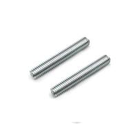 UORCXOAU Vite A Doppia Testa Zincata Senza Testa, Vite A Dente Pieno, Vite Prigioniera Filettata, Lunghezza Bullone Barra Filettata 16-100 Mm(M6x80)