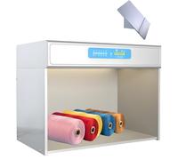 UORDBY Armadio per la valutazione del Colore Tessile, Cabina Luminosa a 4/5/6 sorgenti Luminose, Cabina Luminosa per la Corrispondenza del Colore da Laboratorio 45°Grandstand-Fourlight