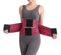 Uornwz Floralshe Fajas, Belt Waist Cincher Ab Belt Tummy Control Body Shaper with Triple Wrap Women Waist Trainer Plus Size, Colore: rosa., M