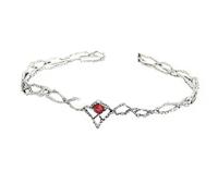 UOSIA Moda Oro Colore Semplice Sposa Tiara Corone Cristallo Ciondolo Tiara Fascia Fata Costume Corona Accessori Cosplay Per Le Donne