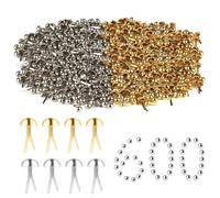 UOSIWYA 600 mini fermagli per sacchetti, 8 mm, in metallo, a testa rotonda, per scrapbooking, per fai da te, carta, artigianato, fai da te