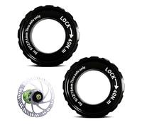 UOSIWYA Centerlock, 2 pezzi, anello di bloccaggio per bicicletta, compatibile con Shimano, strumento Centerlock, disco freno 44 x 26 x 8 mm, adattatore centrale Lock per bici da 9/12/15 mm