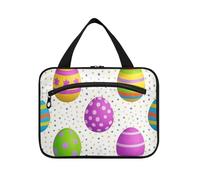 Uova a pois di Pasqua Borsa da appendere colorata per gli uomini da viaggio con gancio, borse da toilette espandibili di design per gli elementi essenziali per le donne Hotel bolsas para maquillaje de