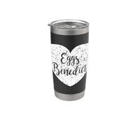 Uova Benedict Heart Apparel - Simpatico design Benedicts Lover Bicchiere termico in acciaio inox doppia parete
