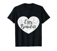 Uova Benedict Heart Apparel - Simpatico Design Benedicts Lover Maglietta con Stampa Grafica Economica