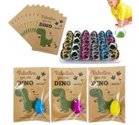 Uova Da Incubazione Di Dinosauri - Confezione Di 24 Riproduzioni Di Uova Di Dinosauro | Di Dinosauro Da Che Cresce in Una Crepa d'acqua con Colore per Bambino Di Più Di 3 Anni