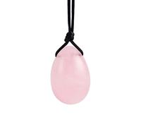 Uova di giada di quarzo rosa naturale forate Yoni Egg femminile for le donne Kegel Ginnico che stringe i regali degli amanti dei muscoli, bastoncino da massaggio decorazione della stanza (Color : 30x