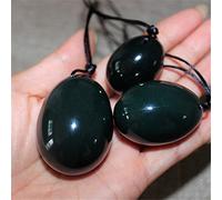 Uova di Giada Nefrite for Donne Esercizio di Kegel Set di Uova Yoni di Giada Trapanate Sfera di Rafforzamento Muscolare Massaggio con Pietre di Cristallo,Multi Collezioni di casa
