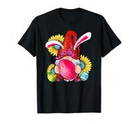 Uova di Pasqua con coniglietto, gnomo, girasole, leopardo, regalo divertente Maglietta