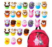 Uova di Pasqua con giocattoli, set di 28 uova di Pasqua pre-riempite - peluche e portachiavi Pimbolati | Idee regalo pasquali per bambini, premi colorati, riempitivi per sacchetti e cestini