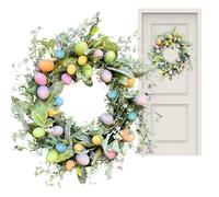 Uova di Pasqua - Decorazioni pasquali | Corona pasquale | Ghirlanda di uova di Pasqua | Decorazioni artificiali per ghirlande pasquali | Anello per candela pasquale | Uova colorate per porta