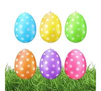 Uova di Pasqua giganti gonfiabili - 6 pezzi decorazione stagionale, decorazioni da giardino per feste | per decorazione di interni esterni, casa, giardino, festa di primavera, scuola centro