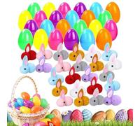 Uova Di Pasqua Pre-Riempite Con Giocattoli 24 Pezzi Peluche Animali