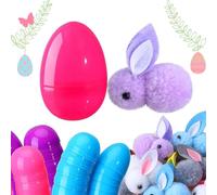Uova di Pasqua Preriempite - 24 Pezzi di Peluche Animali, Articoli Essenziali per La Scuola Materna, Premi per di Pasqua | per Ragazzi E Ragazze Asili Sala Giochi Asilo Camera da