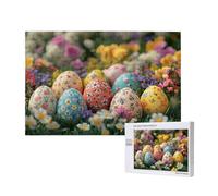 Uova Di Pasqua Puzzle 2000 Pezzi, Pasqua Puzzle Adatto ad Adulti e Principianti, Giochi Divertenti/Sfidanti/Impossible, DIY Hobby Creativi per Adulti Attività Artigianali, Regali per Uomini/Donne M-50