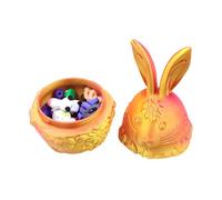 Uova di Pasqua ripiene, uova per la caccia alle uova di Pasqua, decorazioni stampate 3D, decorazione da scrivania, cestino pasquale per animali, festa di Pasqua